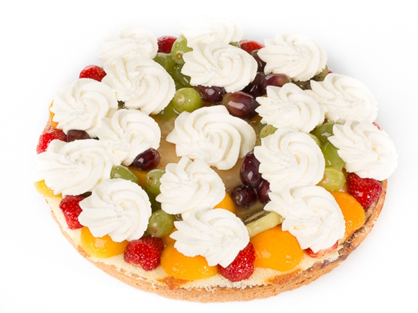 vers fruit puddingbodem room vlaai